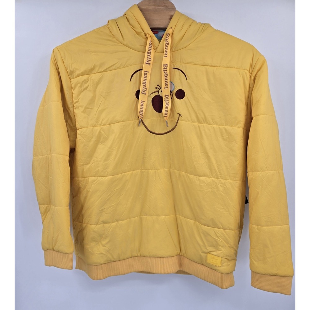 Disney Loungefly Jacket Winnie The Pooh Women's XL Rainy Day Puffer Oversized
